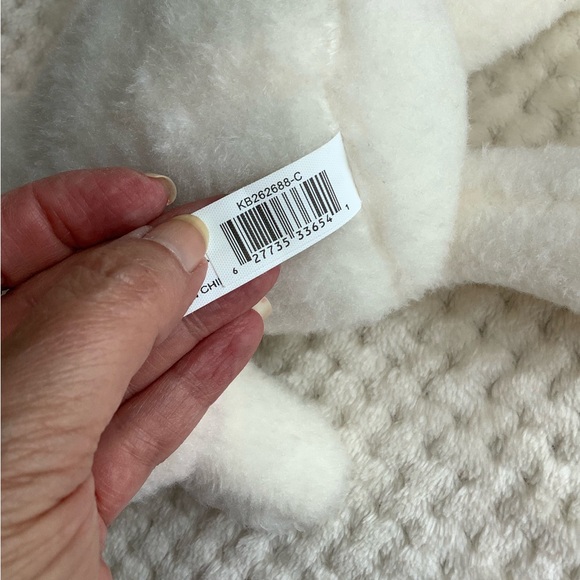 MTY International Plush Bunny Rabbit Stuffed Animal with Rattle Embroidered Eyes - Picture 9 of 10